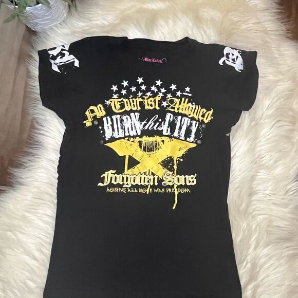 Blac label Pink “Great Depression” crew neck tee sz medium - Picture 3 of 5